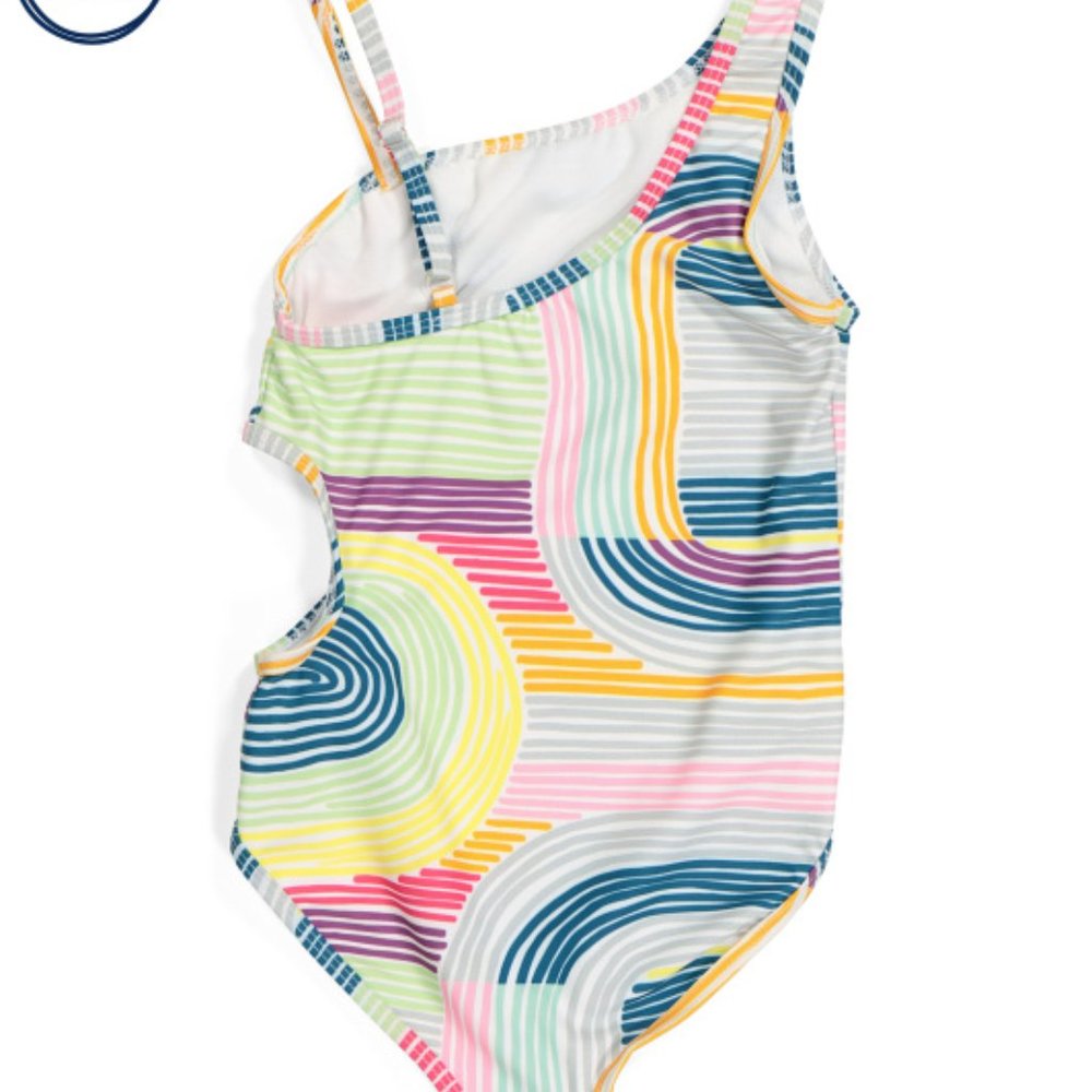 JANTZEN Little Girls Groovy Cut Out Swimsuit | 6 NWT - Picture 2 of 3